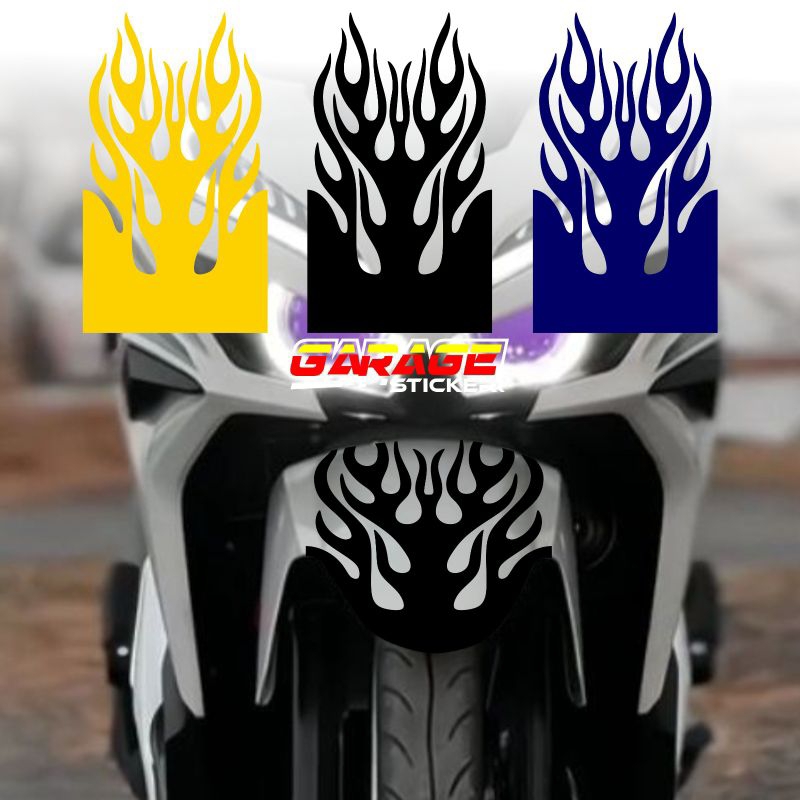 Fender fire stickers and motorbike body cutting stickers for fire trim ...