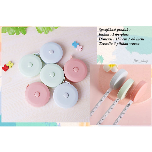 Portable Mini Meter Mini Cloth Meter Mini Roll Meter Macaron Color 1.5 ...