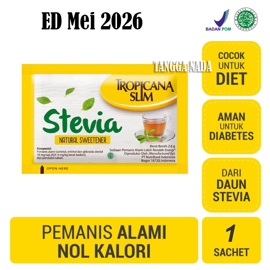 Tropicana Slim STEVIA Sweetener STEVIA Sweetener Low Zero Calorie STEVIA Sugar For Diabetes Diet