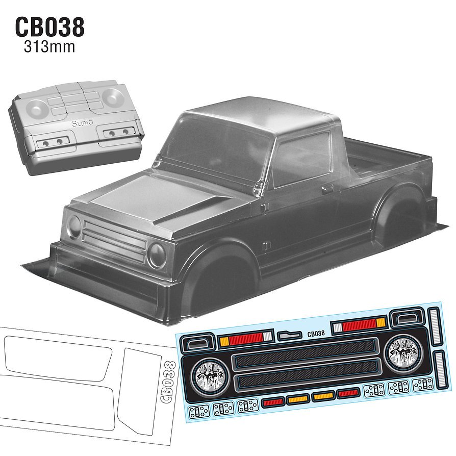 CRtoys TeamC Body 1/10 Jimny Sumo Crawler Body, 313mm | Shopee Philippines