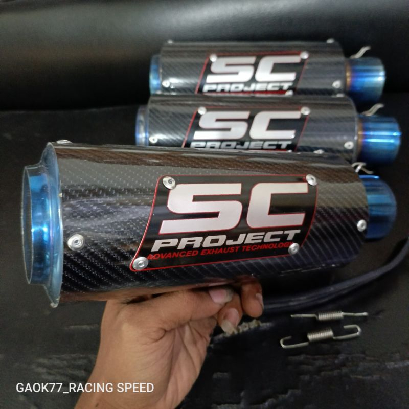 Exhaust Muffler SC Project Carbon High Quality for All Motorcycle pipe ...