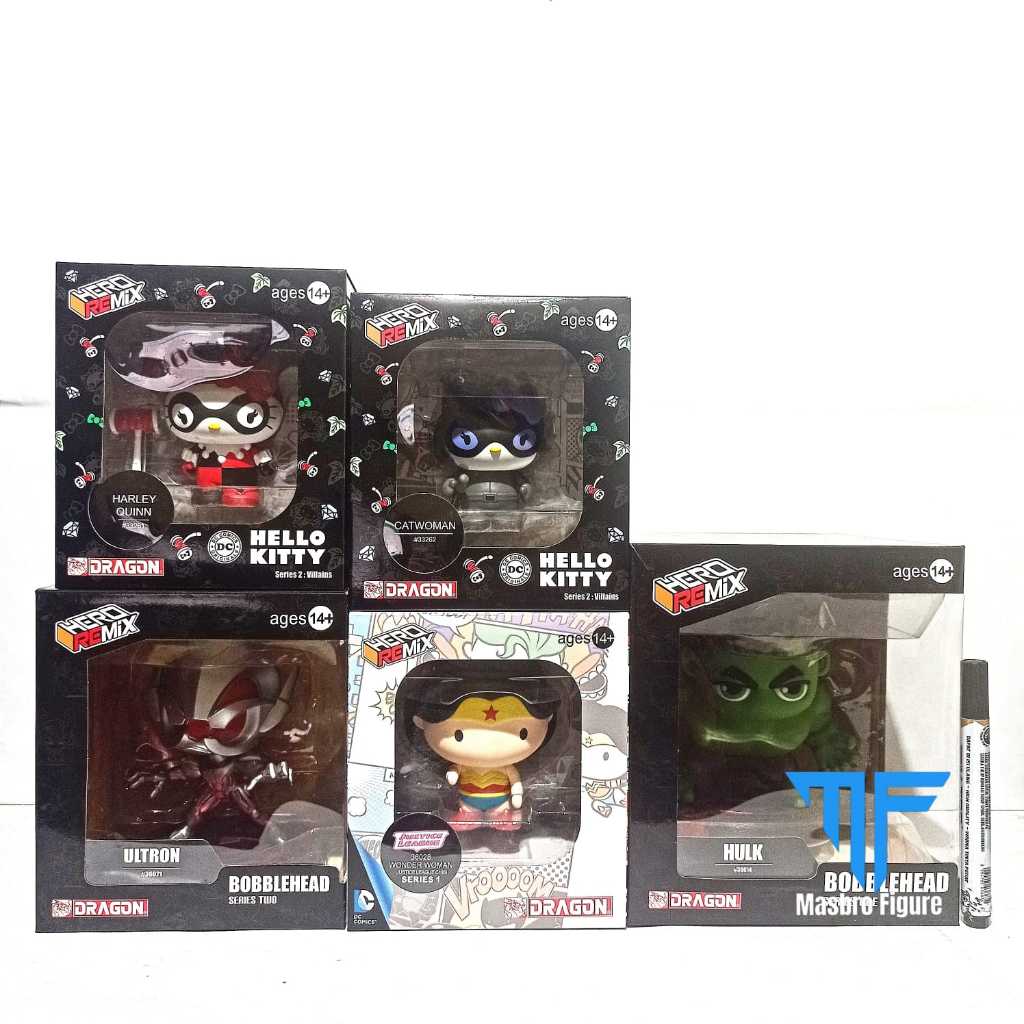 Dragon Hero Remix Hulk Ultron Hello Kitty Wonder Woman Catwoman Harley ...