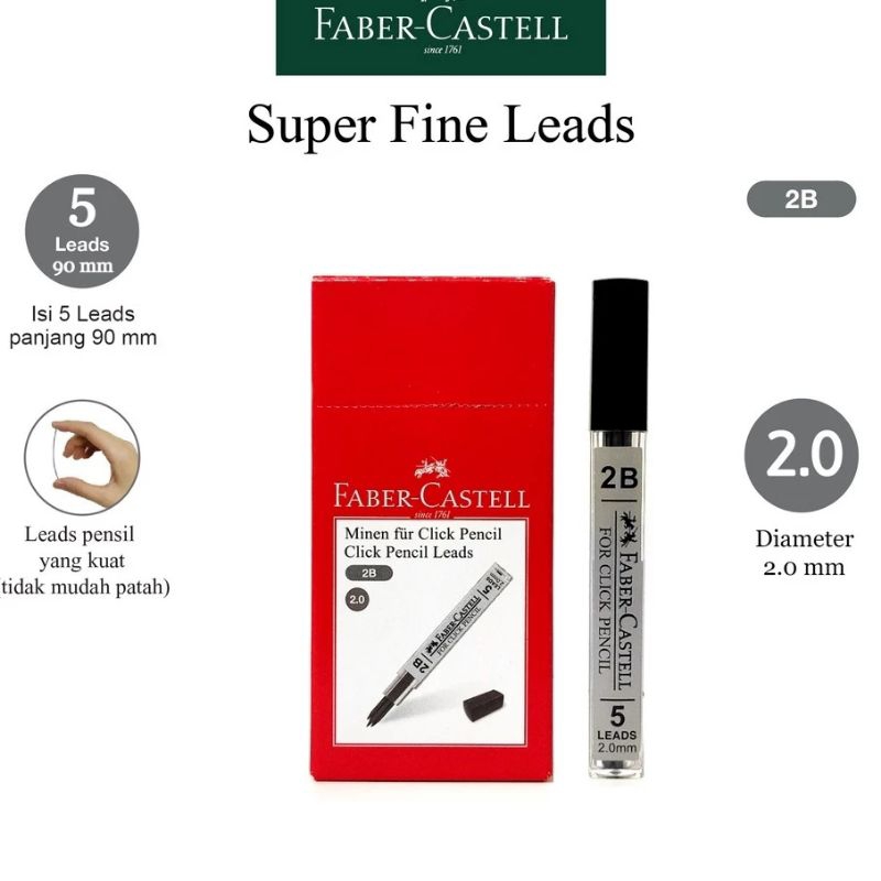 Faber Castell Mechanical Pencil Refill 2.0/mechanical Pencil Fill 2.0