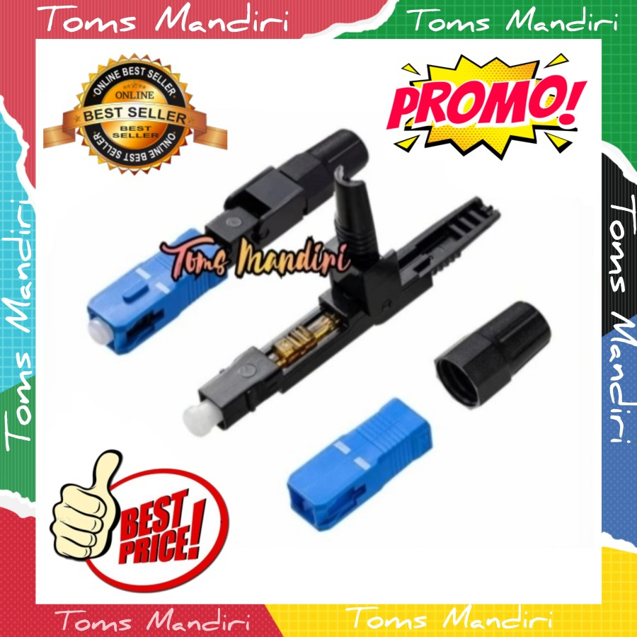 Fast Connector Fiber Optic fo sc upc Push Model Press Click Pe 1 Pcs ...