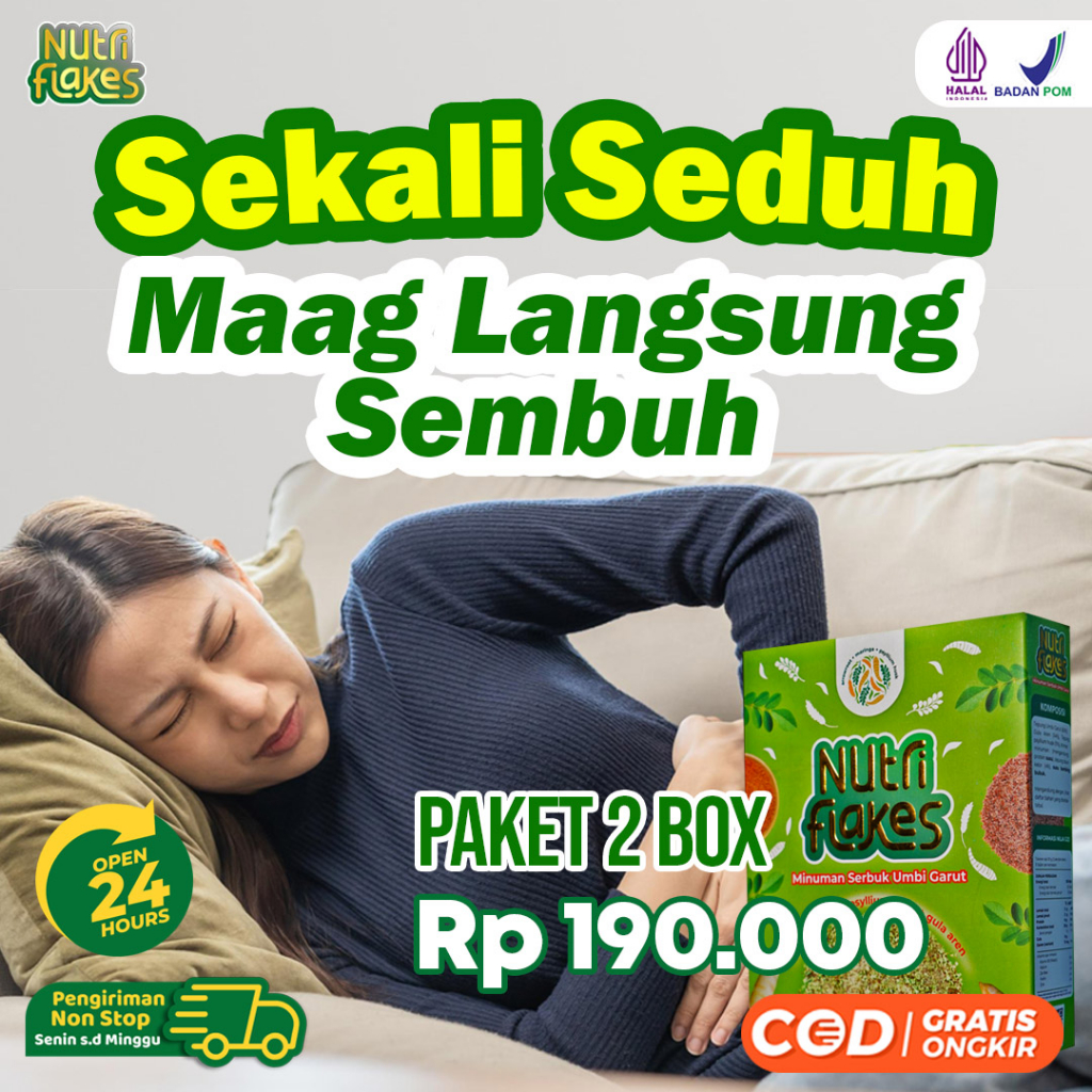 Healthy Nutriflakes 2box Garut Tuber Extract Effectively