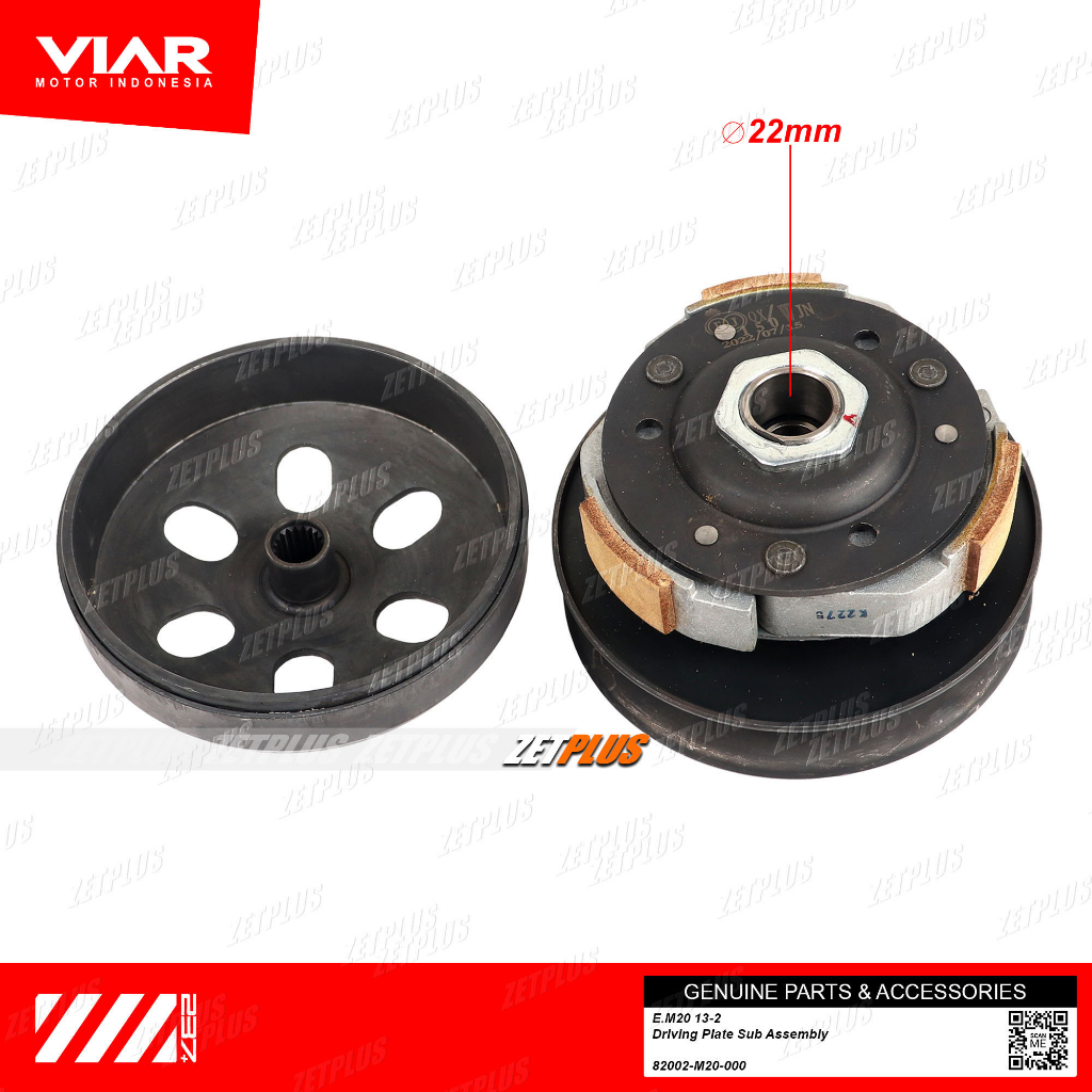 Pulley Set Atv Razor Matic Driving Plate Sub Assembly Original Viar Auto Double Clutch