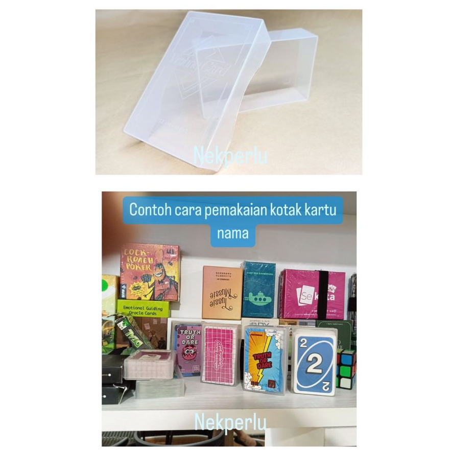 Name CARD Box Plastic Name VISITING CARD Box | Shopee Philippines