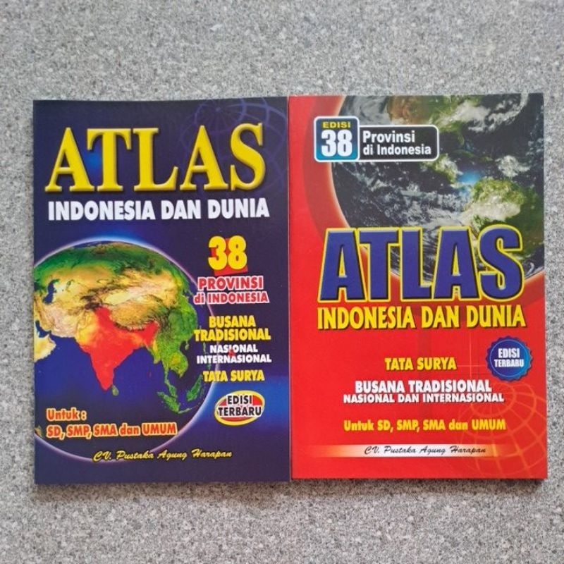 ATLAS OF HVS INDONESIA AND WORLD LATEST EDITION 38 PROVINCES | Shopee ...