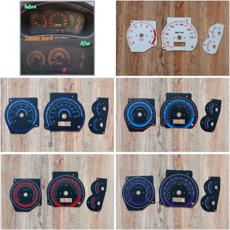 Mitsubishi Lancer Evo 4/CK 4 (speedometer Board Variation) | Shopee ...