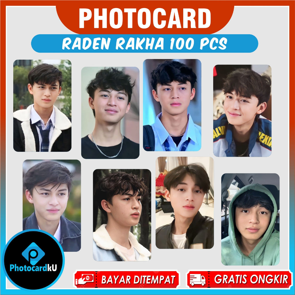 Photocard Raden Rakha 100pcs Bonus sticker (PHOTOCARDKU) | Shopee ...