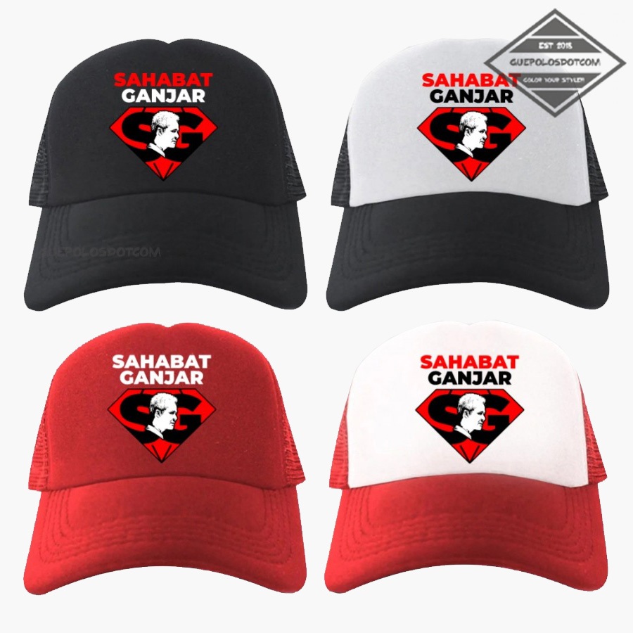 Type 07 Trucker Hat Volunteer Friends GANJAR PRANOWO RI CAPRES Series