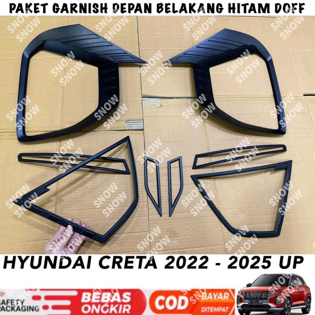 HITAM Package Garnish Front Rear Hyundai Creta 2022 2023 2024 2025 2026