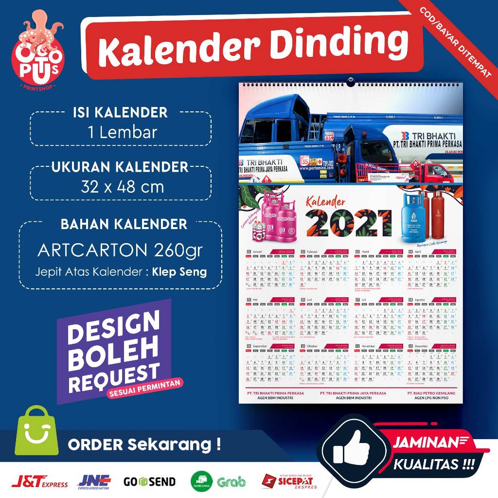 CUSTOM 2025 Wall Calendar | 1 SHEET CONTAINS 12 MONTHS 32x47cm | Shopee ...