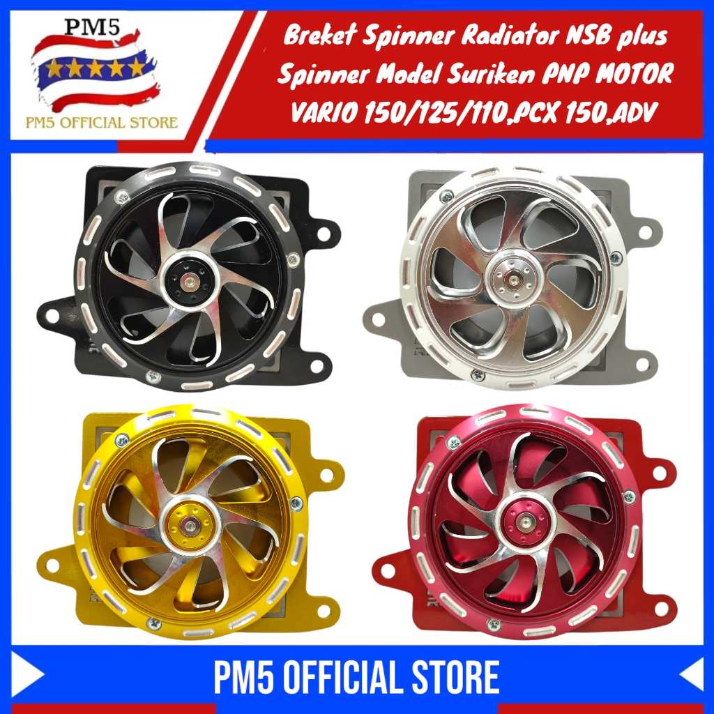Nsb Spinner Radiator Bracket Set Spinner CNC Suriken Model Free Bolt ...