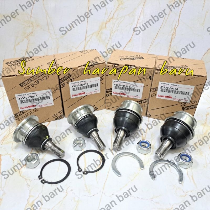 Upper and Lower Ball Joint Innova Fortuner Hilux OEM 1 Set of 4pc ...