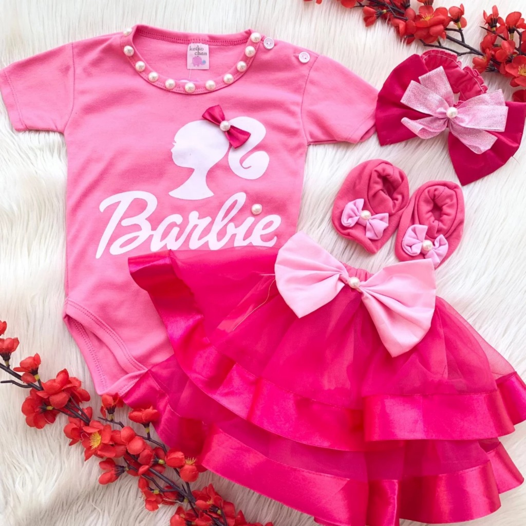 Girls Suits 36 Months Barbie Character Baby Girl Jumper Clothes With