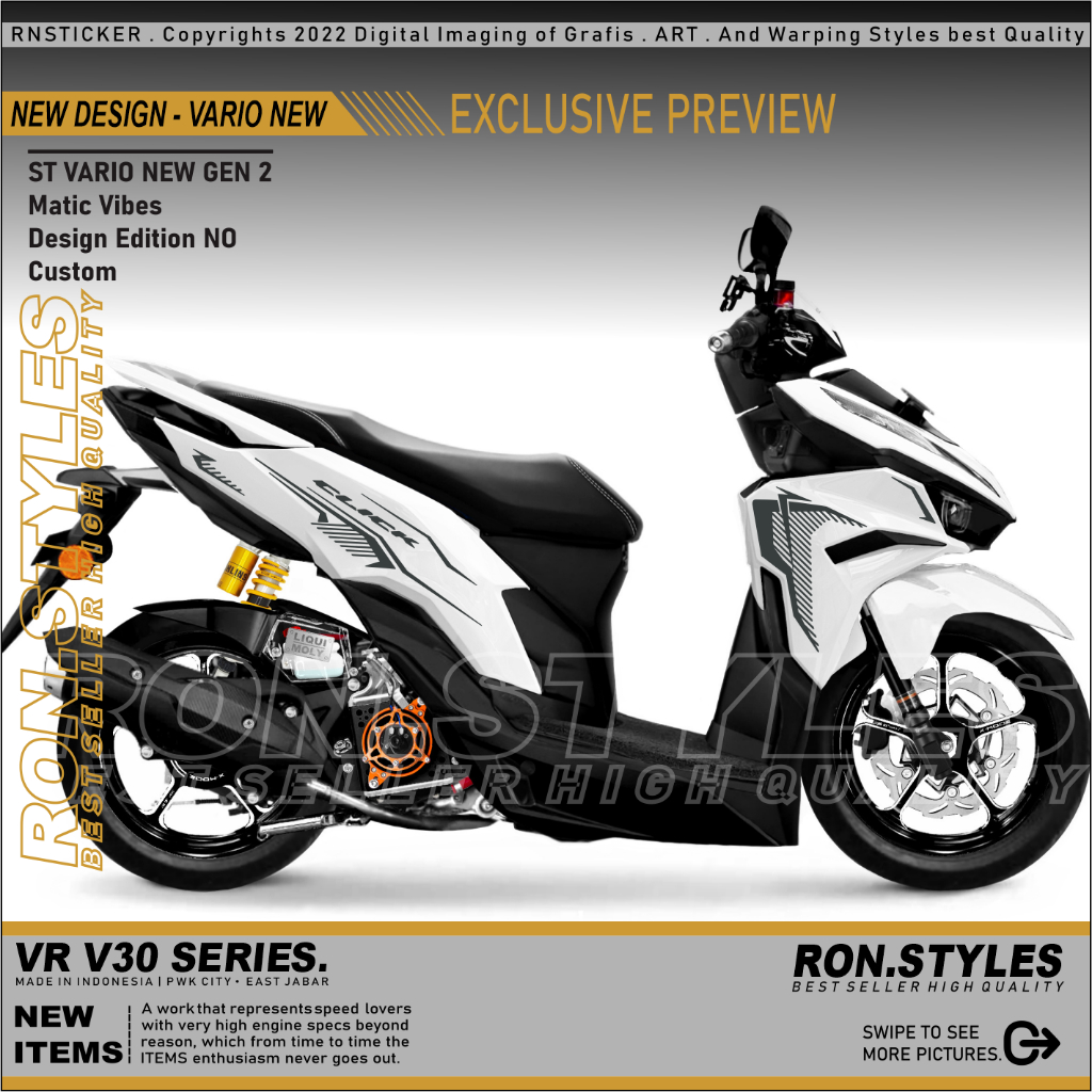 Vrv Cutting Sticker Striping Vario New Gen Striping Vario Gen