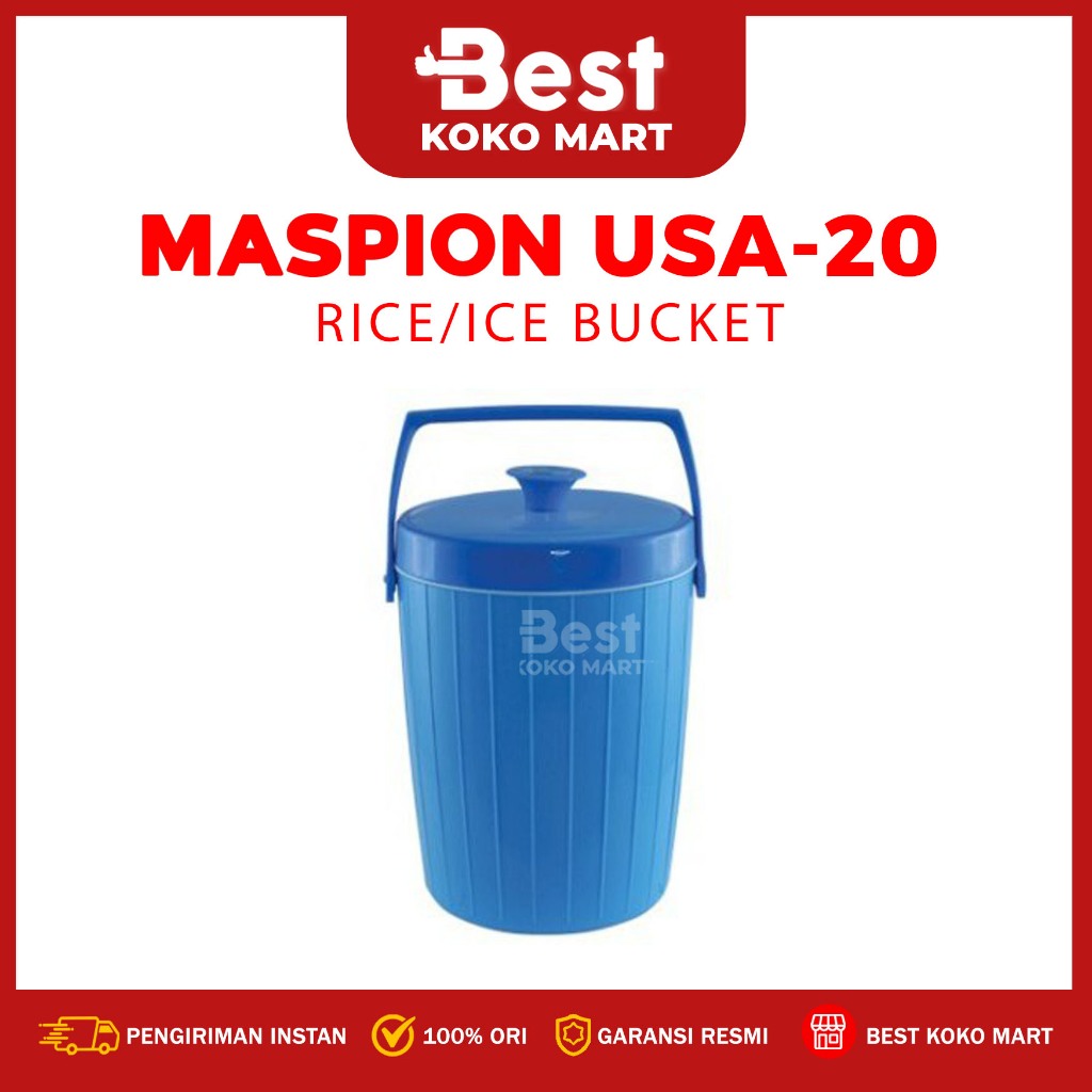 Maspion Ice/Rice Bucket USA 20 Liter | Shopee Philippines