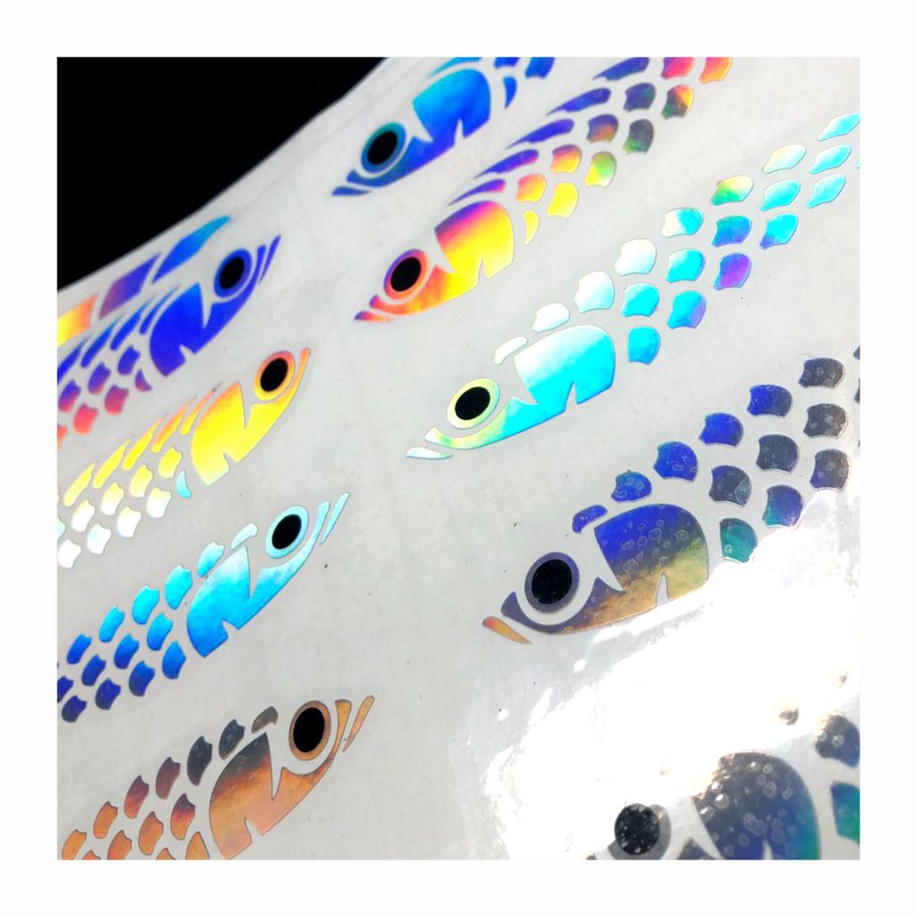 Stickcbait popper vinyl hologram wood bait sticker | Shopee Philippines