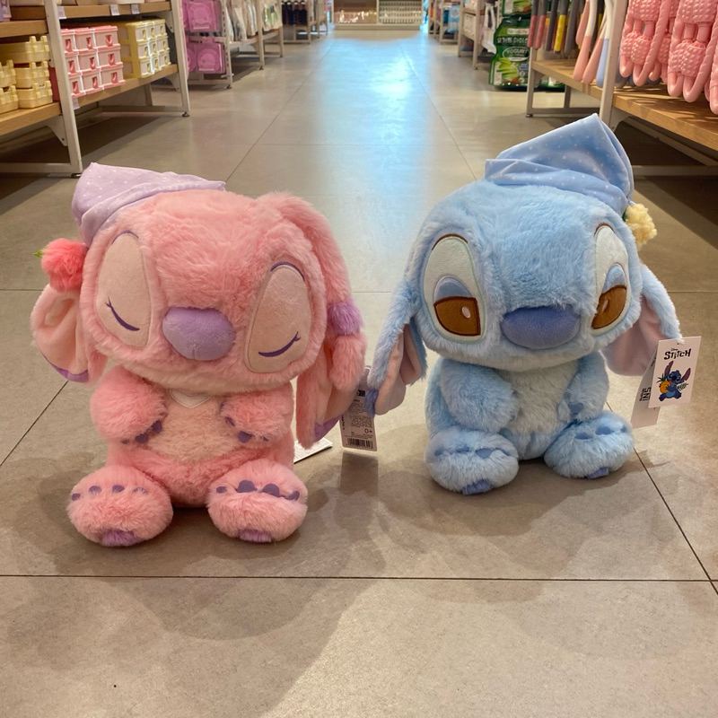 Miniso NEW Stitch lilo Collection 16in sleeping angle plush toy miniso ...