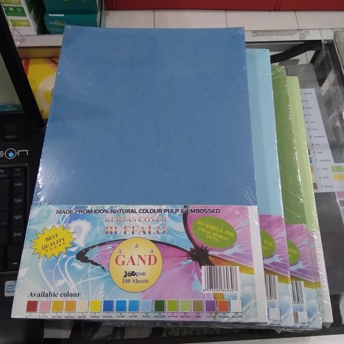 Buffalo Binding Cardboard Paper Size F4 / Folio Gand (1 PACK CONTAINS ...