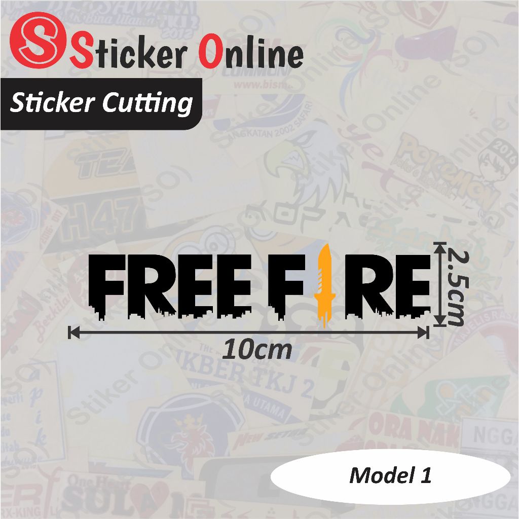 Online Free Fire Game Stickers | Free Fire Cutting Sticker for ...