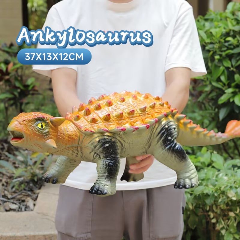 Big dinosaur toys Large soft rubber Jurassic dinosaur toys with sound  Tyrannosaurus Triceratops