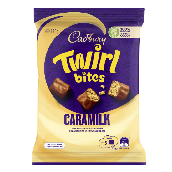 Cadbury Caramilk Twirl Bites 130g Australia | Shopee Philippines