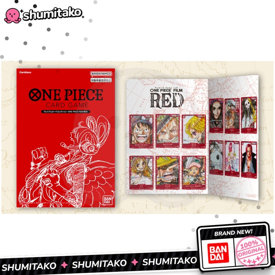 One Piece Film Red TCG Card Game Premium Card Set Binder Shopee
