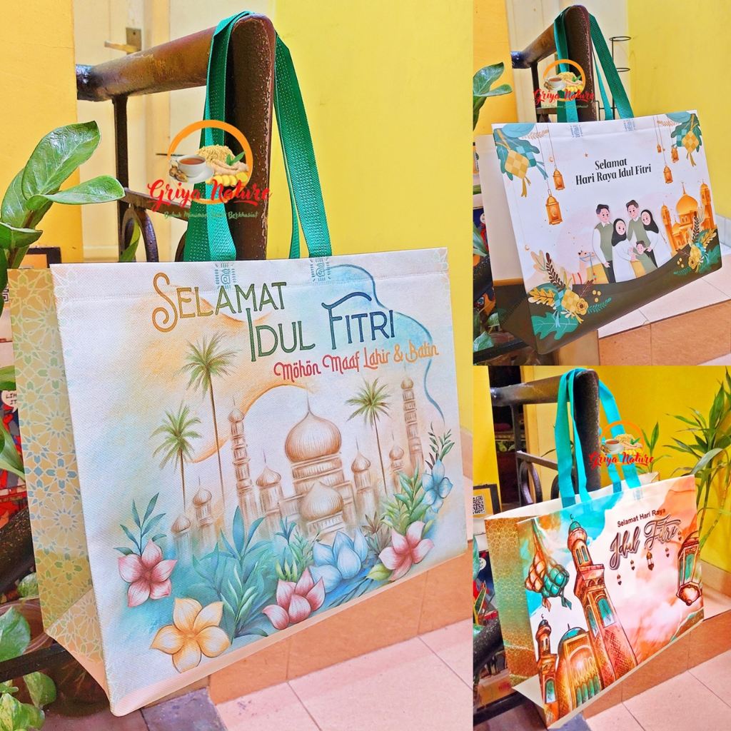 Eid AlFitr Bags JUMBO Width Slanted Large 31x40x15cm Eid Parcel Bags