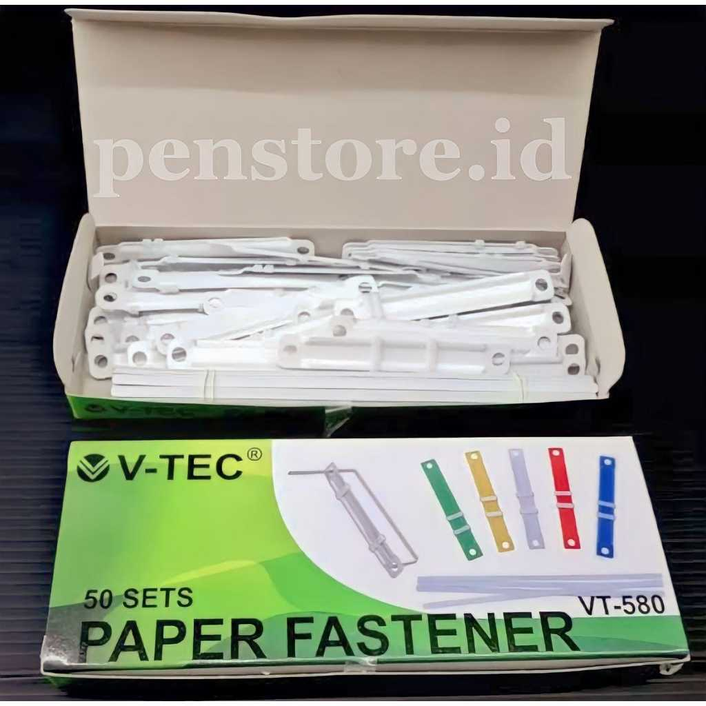 (Pack = 50 pcs) Acco Paper Fastener V-TEC VT-580 color - snell Paper ...