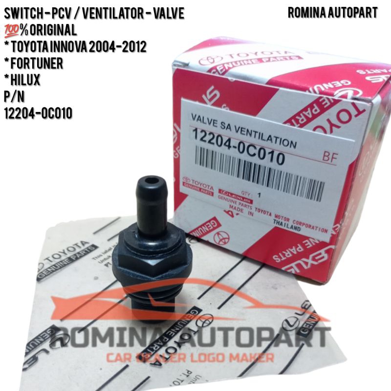 SWITCH VENTILATOR VALVE PCV TOYOTA INNOVA 2004-2012 FORTUNER HILUX ...