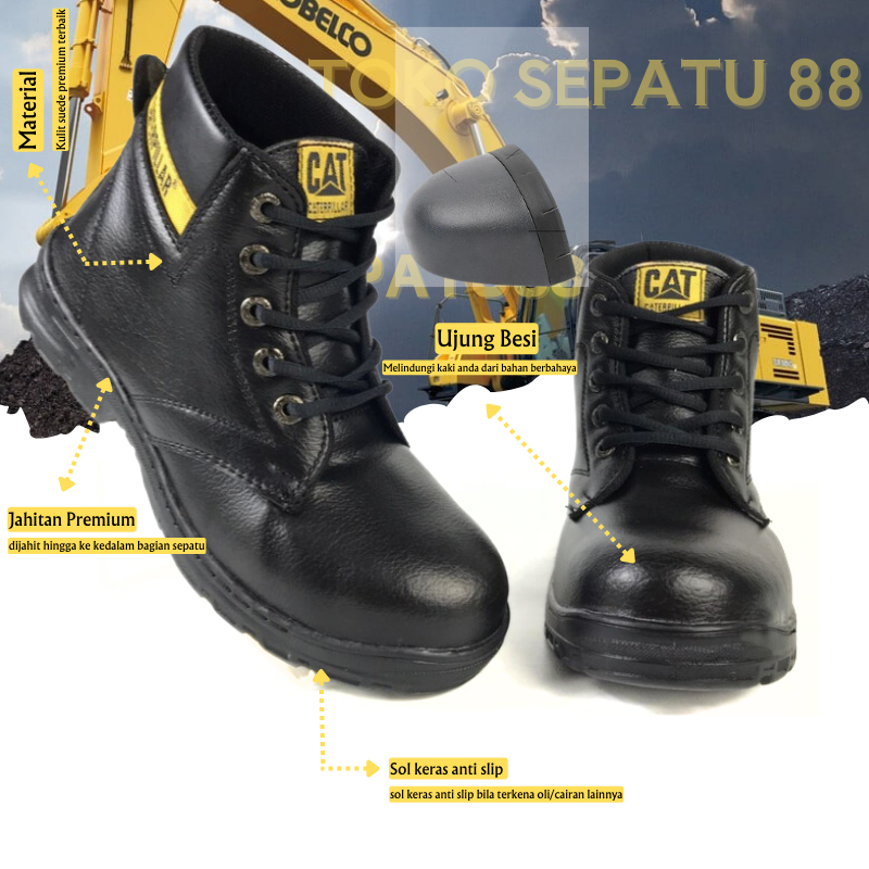 Caterpillar Original Iron Toe Project Safety Shoes Safety Shoes Boots