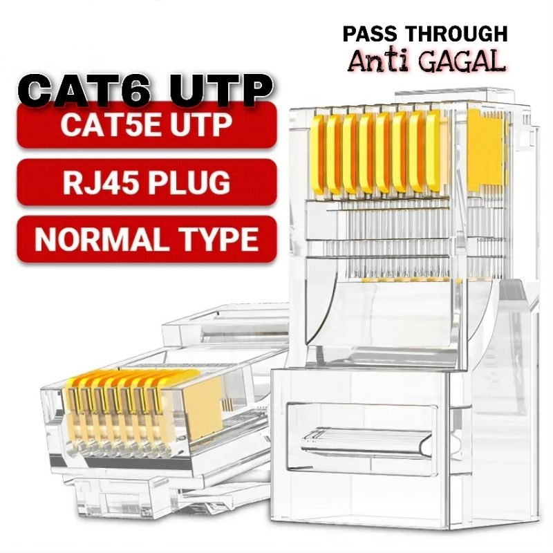 Rj45 Lan connector anti-fail connector Cat5, Cat 5e, Cat6 UTP Network ...