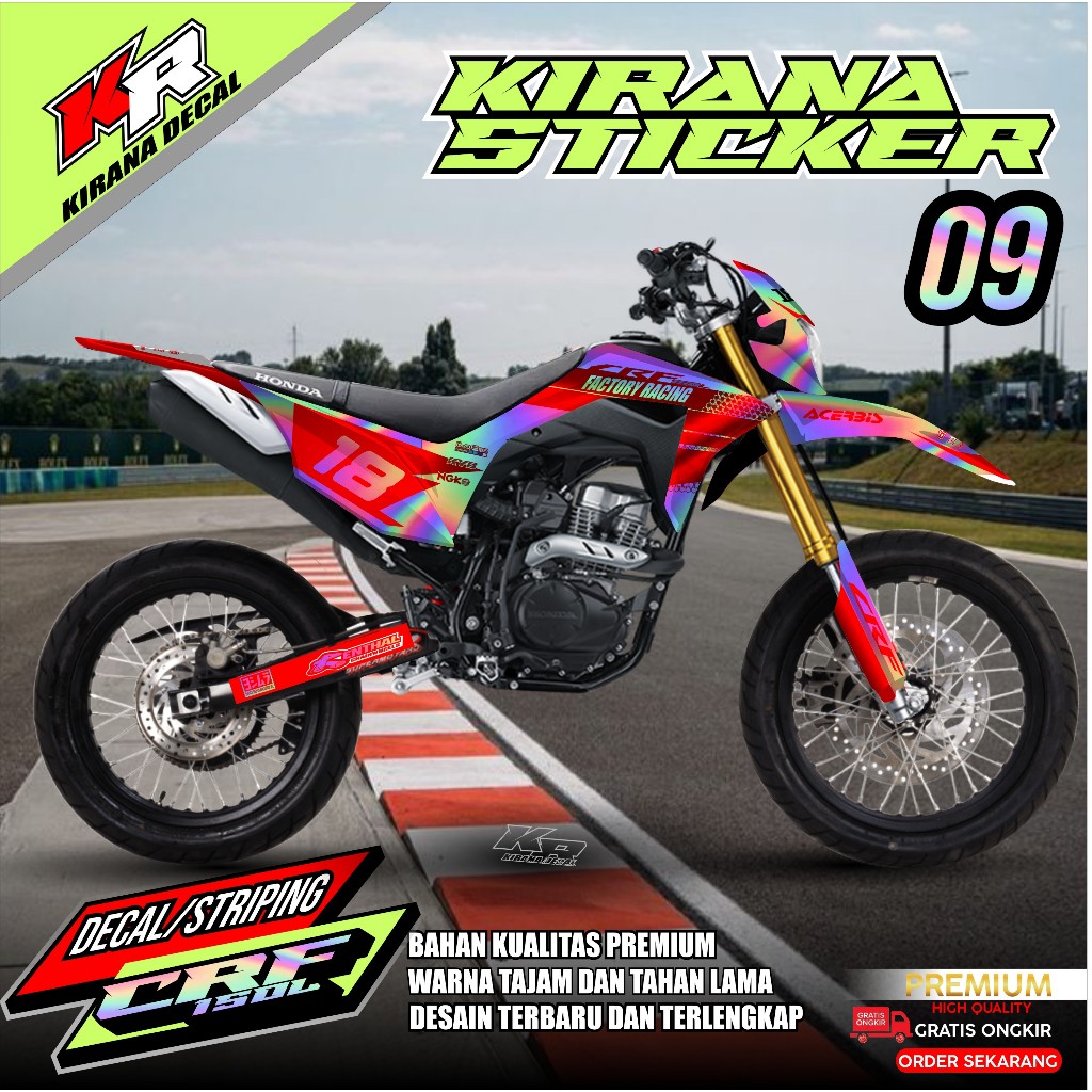 NEWEST HOLOGRAM CRF 150L Fullbody Decal - HOLOGRAM CRF 150 L Sticker ...