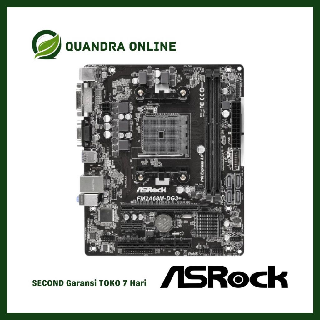 Asrock FM2A68M-DG3+ FM2+ USB 3.0. Motherboard | Shopee Philippines