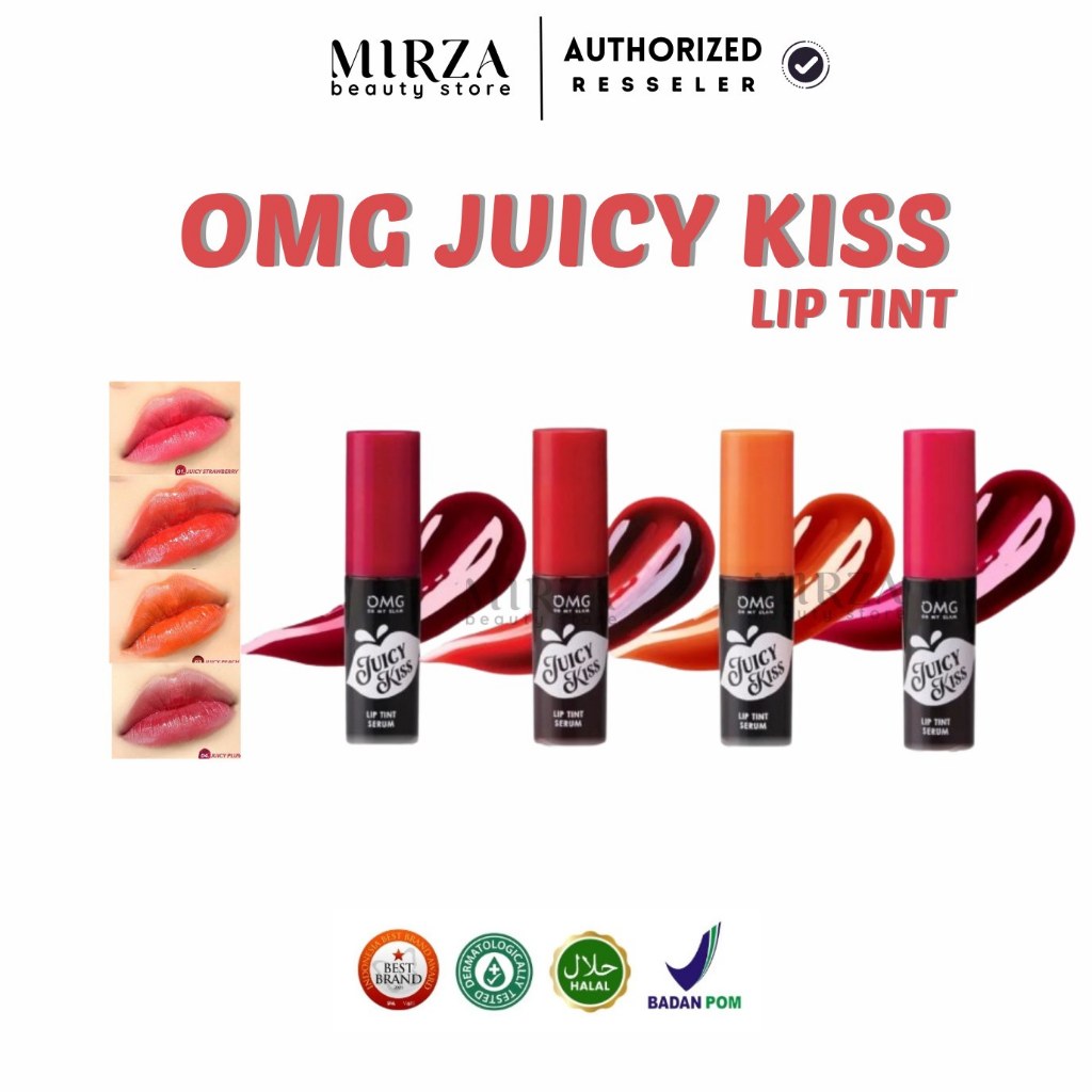 Omg OH MY GLAM JUICY KISS LIP TINT SERUM - LIPTINT LIP SERUM | Shopee ...