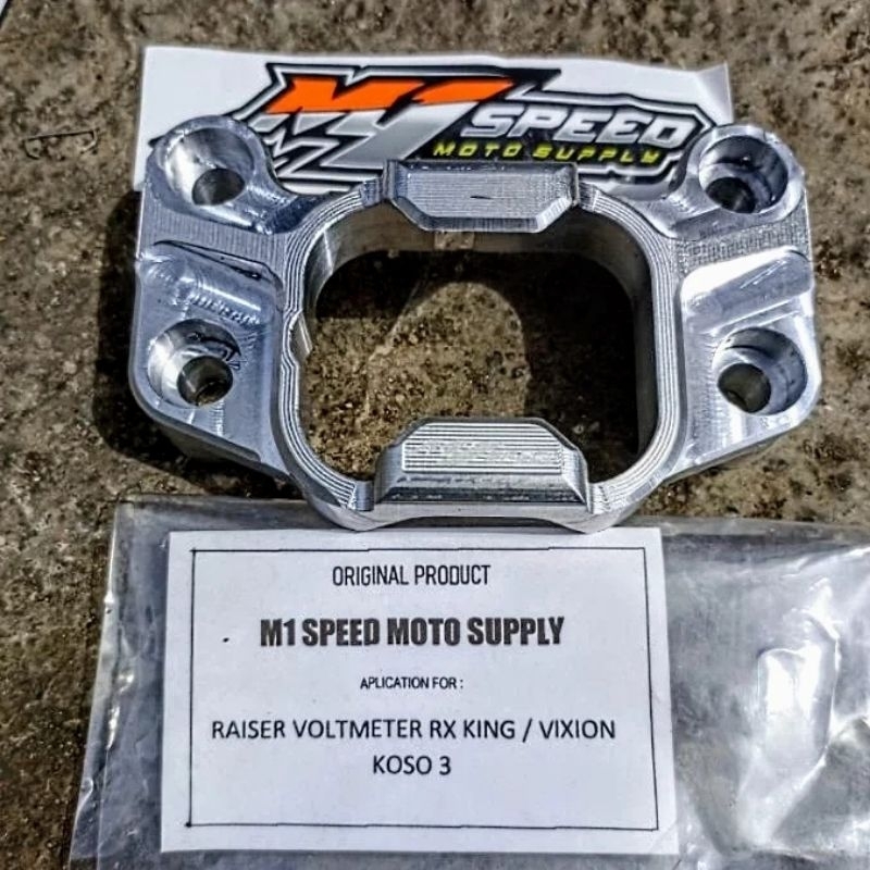 Riser Raiser Clamp Handlebar Voltmeter Koso RX King Vixion Scorpio CNC ...