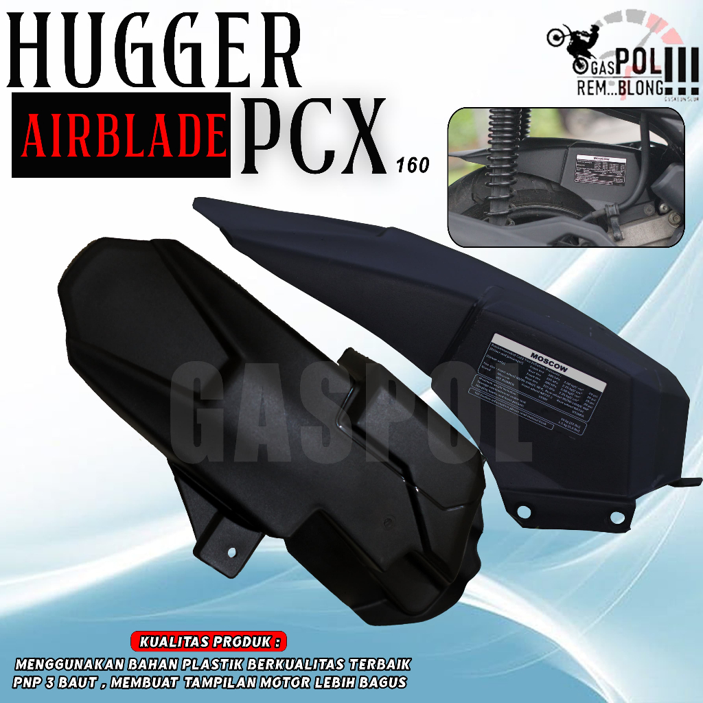 Hugger AIRBLADE PCX 160 ADV Rear Fender Under HAGER HAGGER HUGER AIR ...
