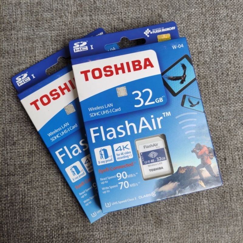 Toshiba Flash Air Memory 32GB Memory SD Card Wifi Original Official ...