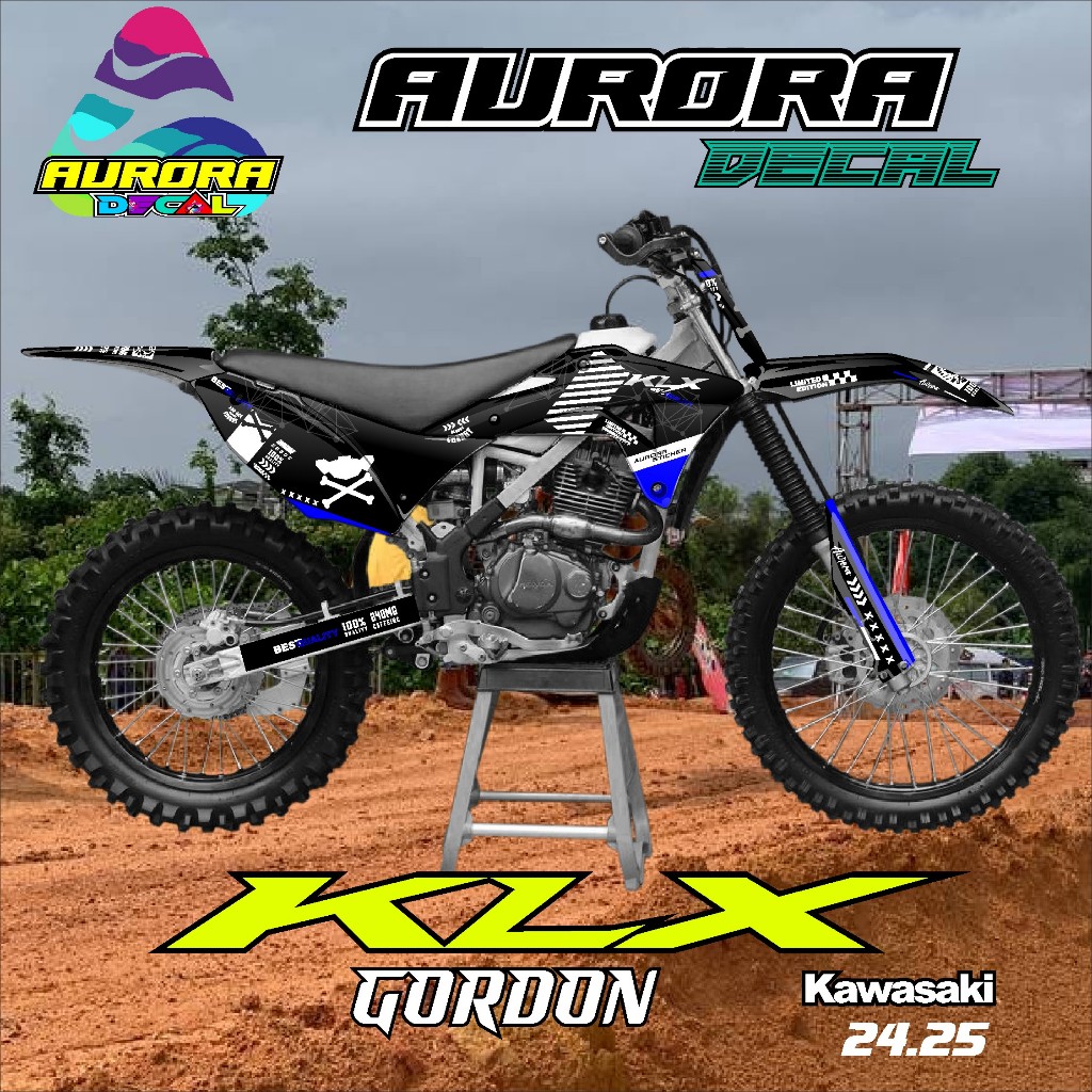 NEWEST KLX GORDON DECAL STICKER KLX GORDON BODY CRF BODY GORDON ...