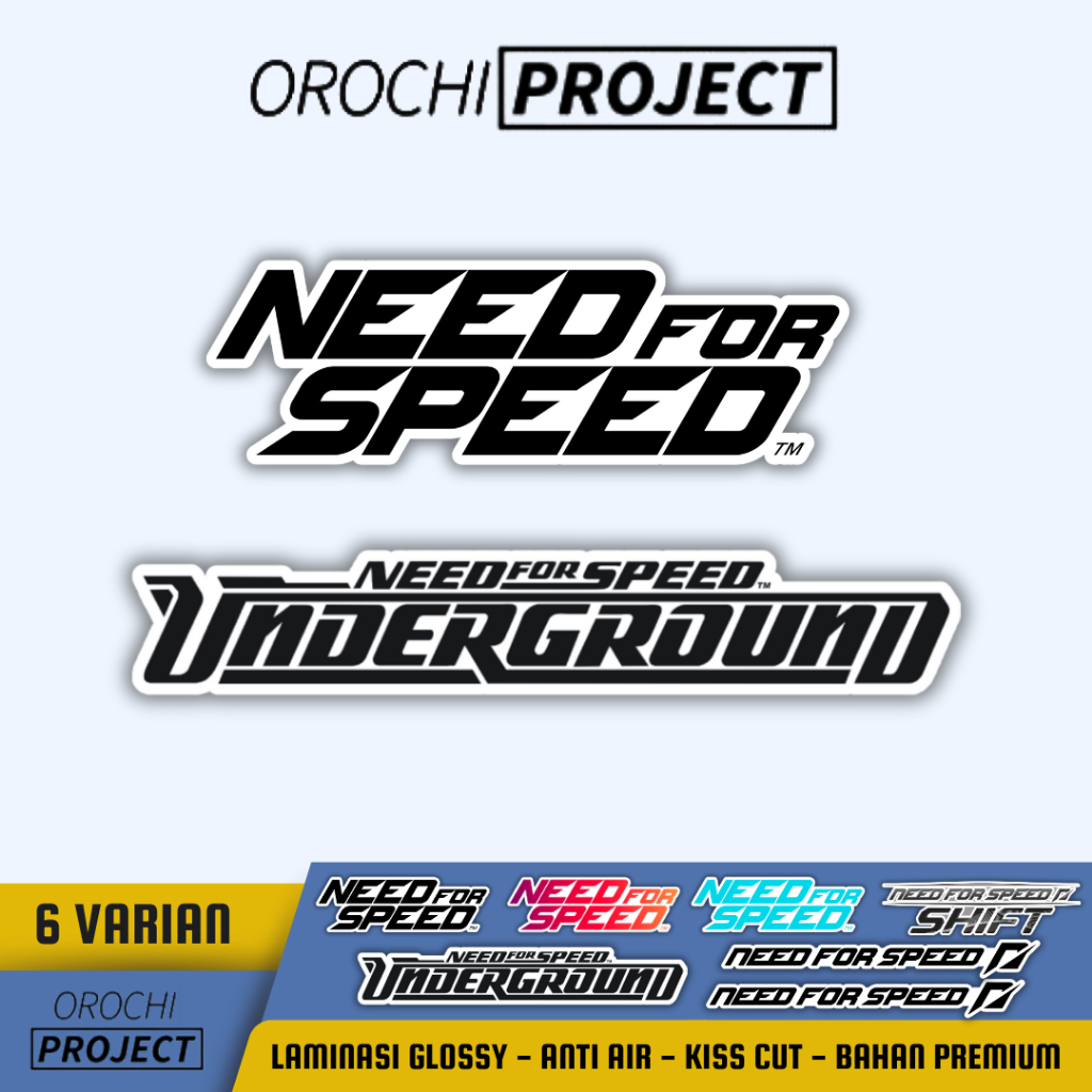 Orochi PROJECT Sticker Need For Speed/Sticker NFS/Sticker Logo Need For ...