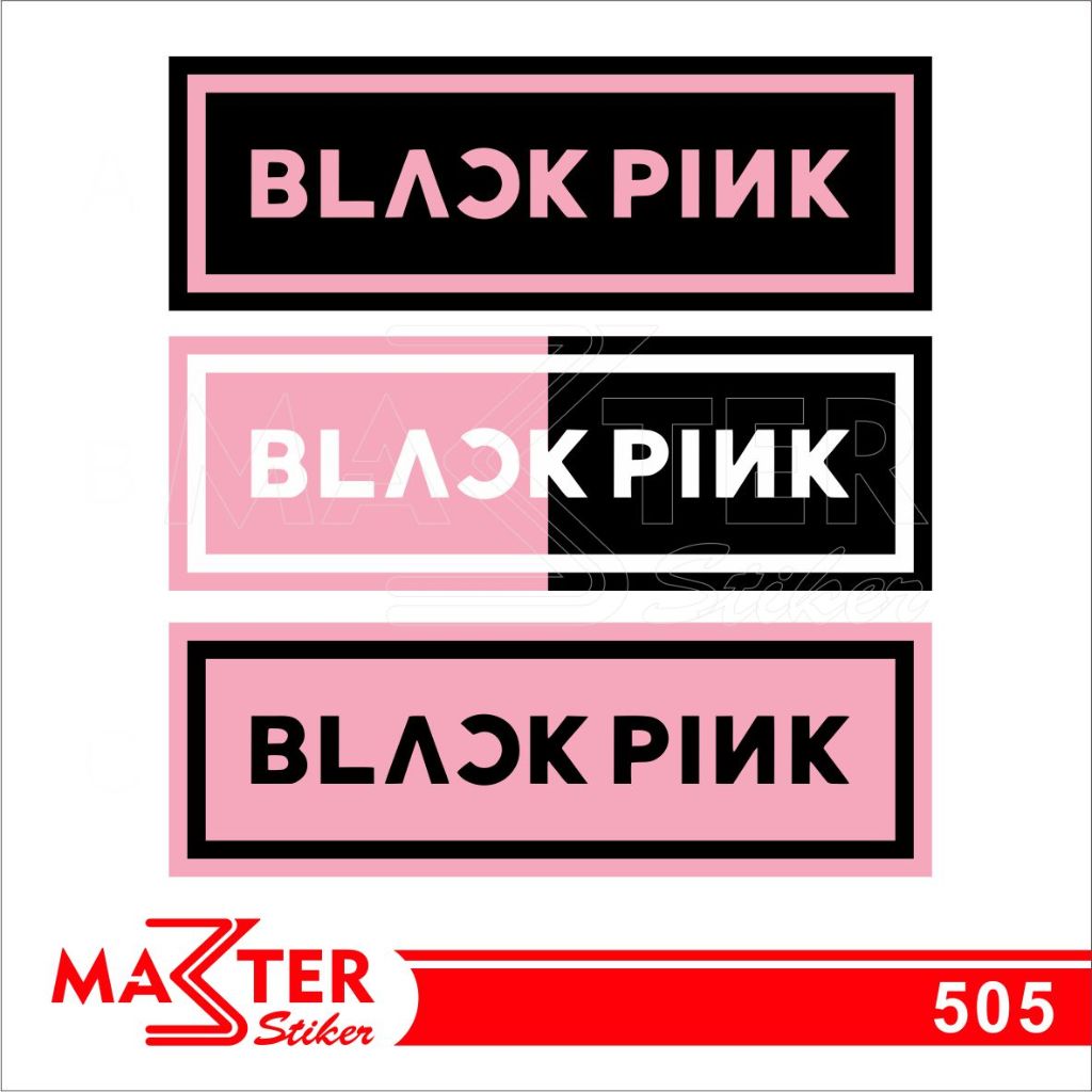 505 - Black Pink Stickers, Vinyl Stickers, Premium, Waterproof, and ...