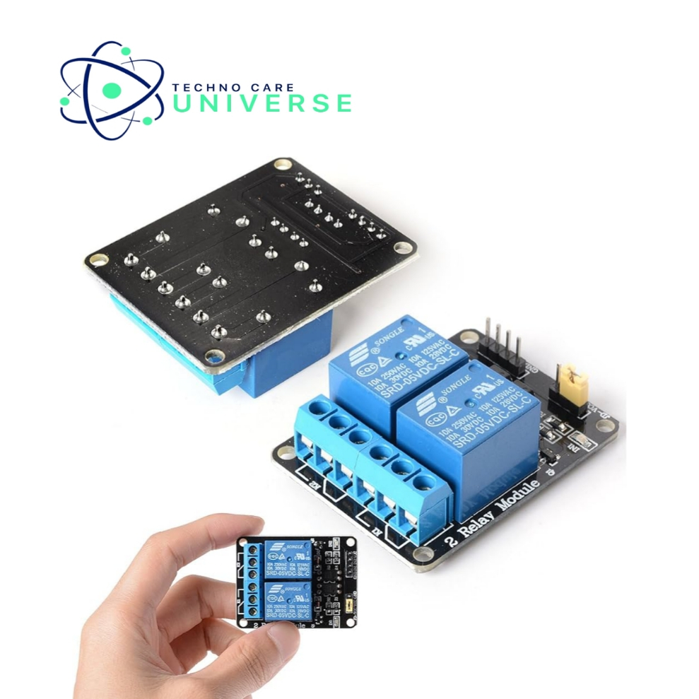 HITAM 5v 2 Channel Relay Module Equipped with Black PCB Optocoupler ...