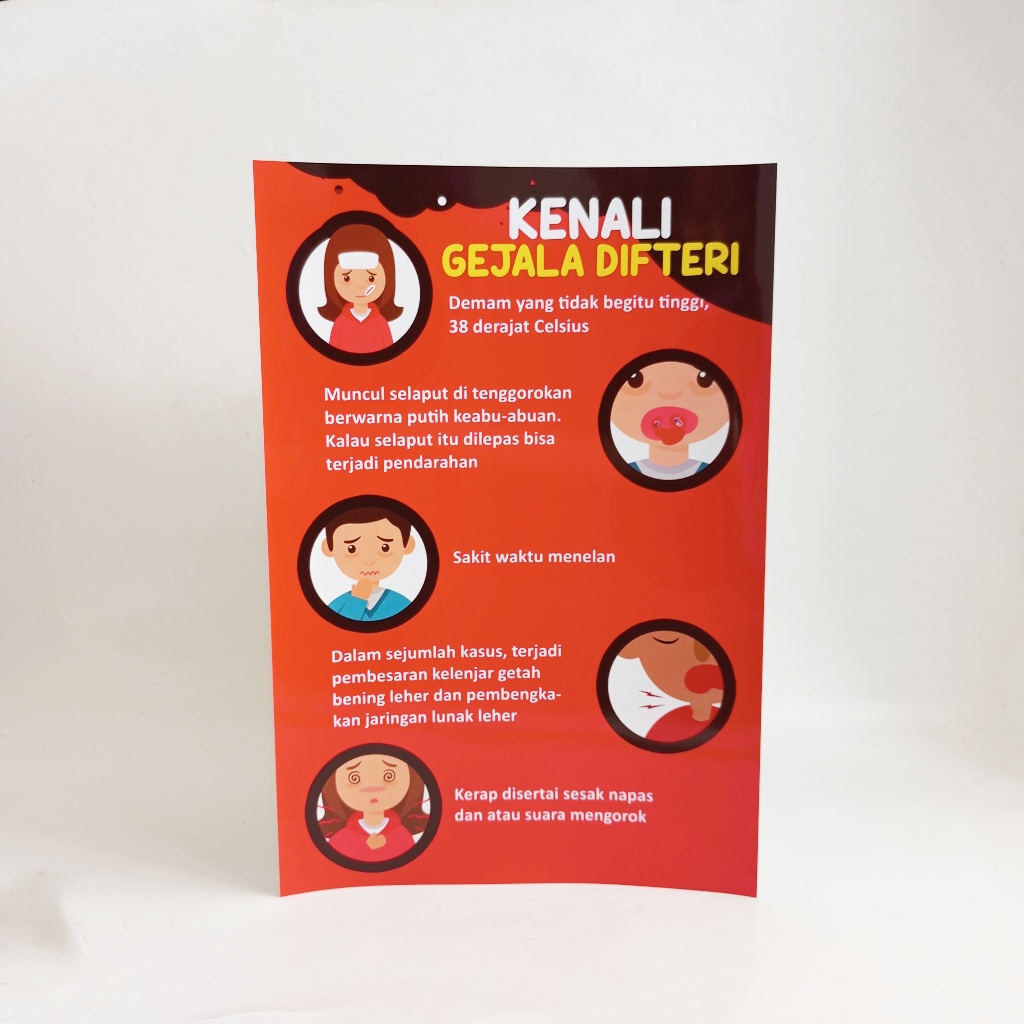 Poster Get to Know the Symptoms of Dyphtery, Health Poster, Poster of ...