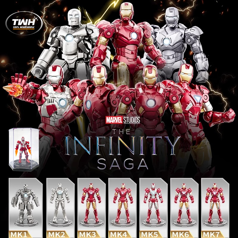 Twh ACTION FIGURE IRON MAN MODEL KIT THE INFINITY SAGA IRONMAN DIY LISENCE Complete With Acrylic