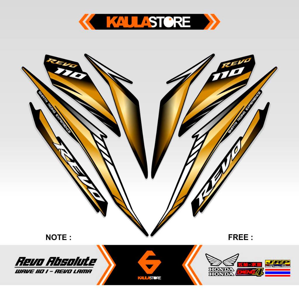 ABSOLUTE REVO 110 CW STRIPING MOTIF 1 ABSOLUT REVO 110 STICKER/ REVO ...