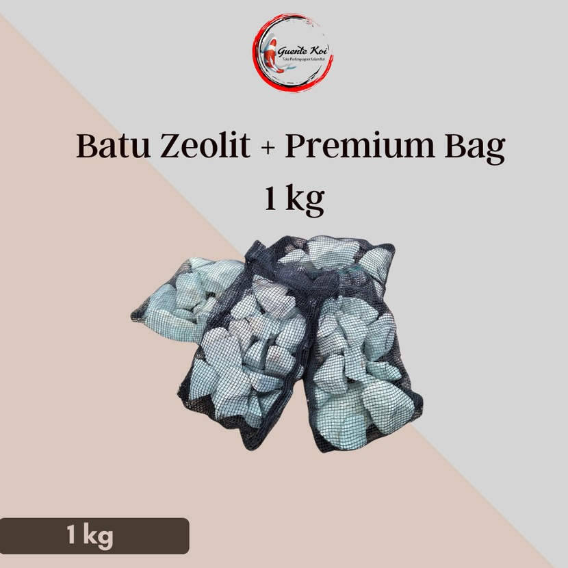Zeolite Stone koi Pond Or aquarium filter media 1 Bag 1kg Shopee