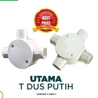 White T-Box Cable Connection House 4 and 3 Branches Main T box Best ...