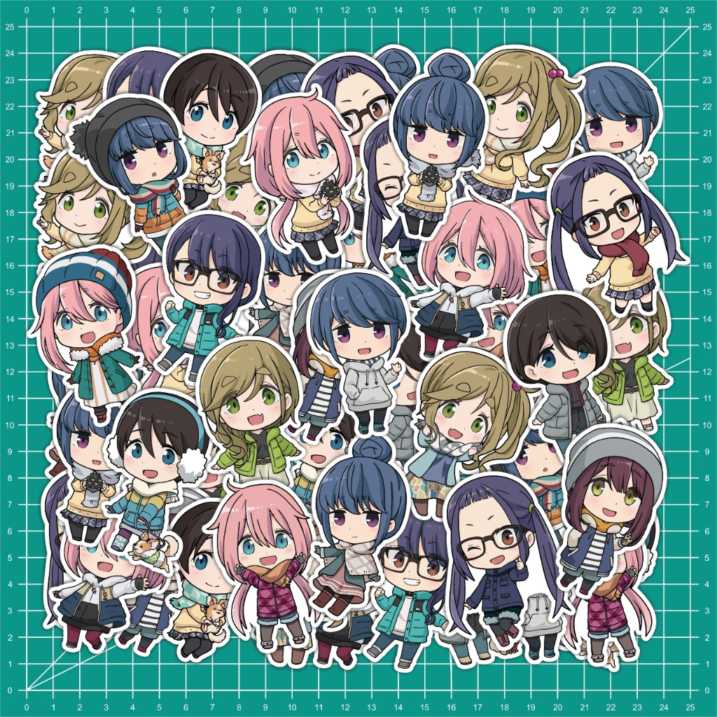 Yuru Camp Anime Sticker Collection | Shopee Philippines